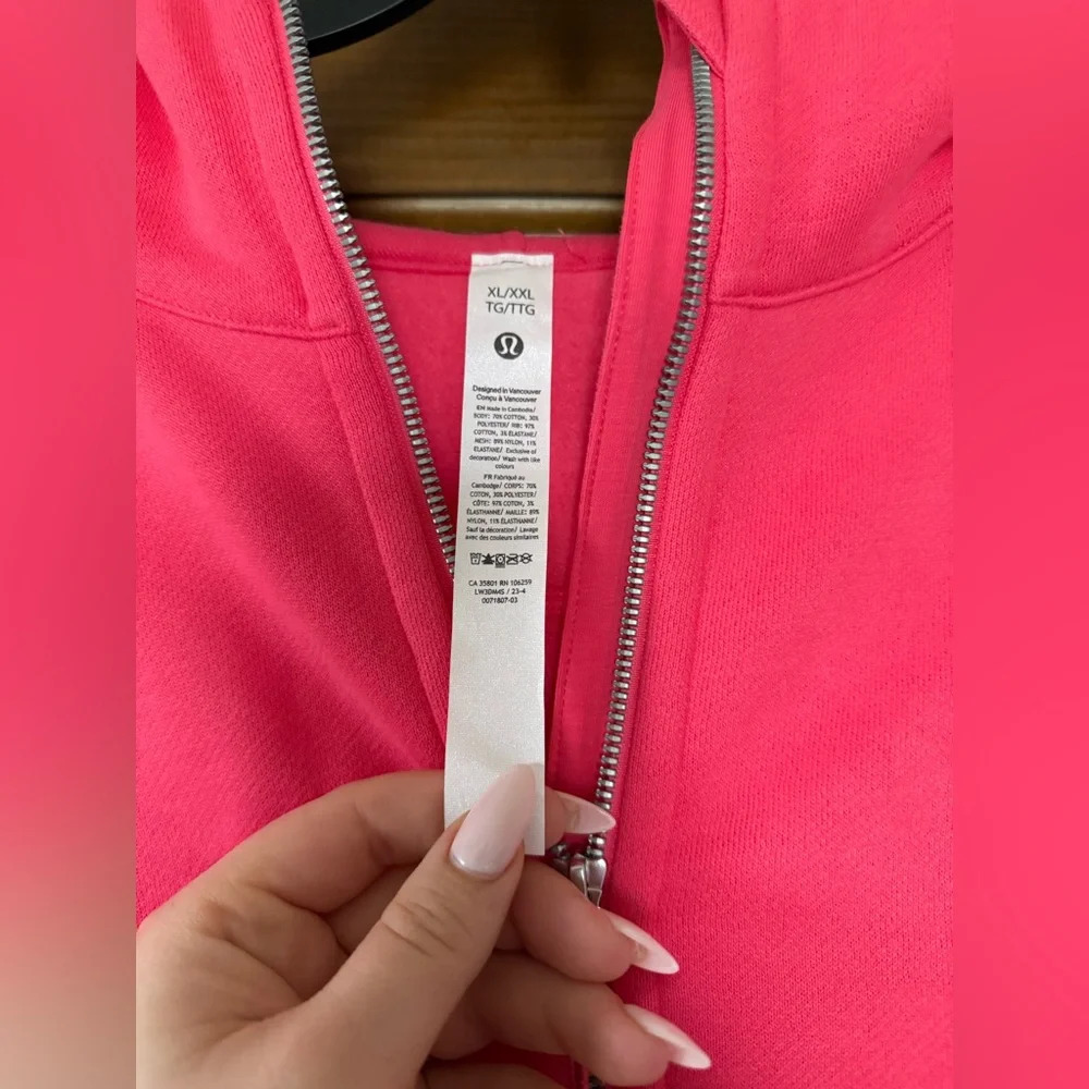 Lululemon Scuba Oversized Half-Zip Hoodie in Lip Gloss 💄 - Picture 6 of 7